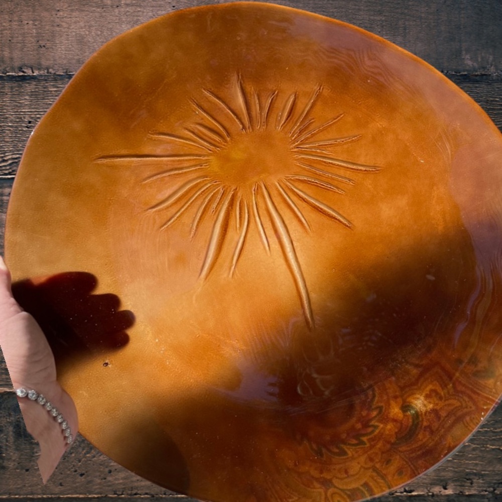 Beautiful Brown Decorative Plate
